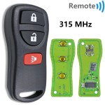 2002-2017 Nissan Infiniti / 3-Button/4-Button Keyless Entry Remote / KBRASTU15 (AFTERMARKET)